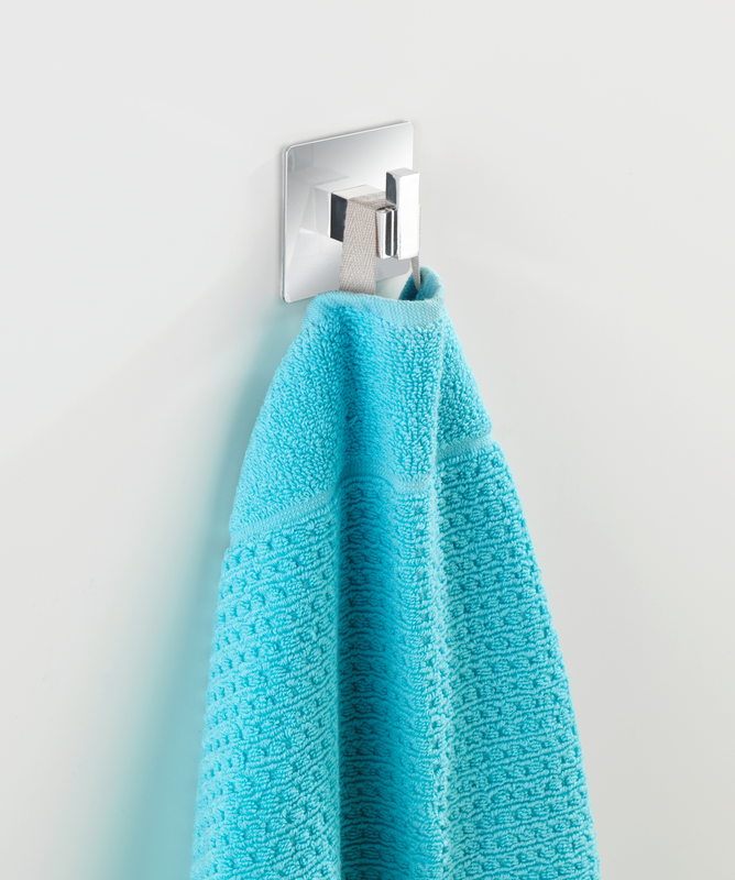 Product image: Wenko turboloc stainless steel hook quadrato 1pc, , medium-null