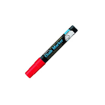 Artline marker chalks 4mm red, Red, medium