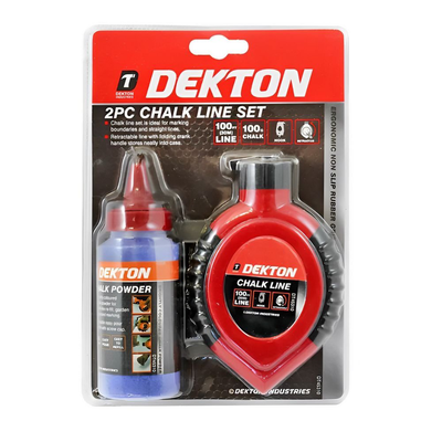 Dekton σετ σπάγκου μαρκαρίσματος 2 τεμάχια ράμα σημαδέματος & κιμωλία σε σκόνη, , medium