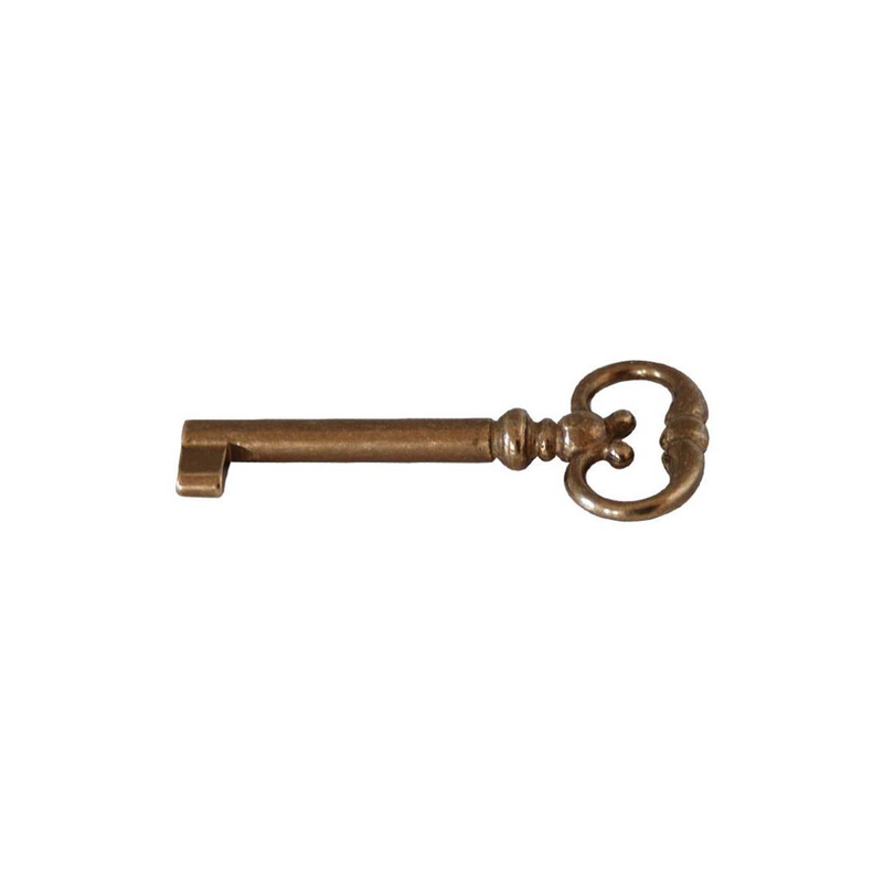 English key for furniture b beauty ø68mm metal bronze image number null