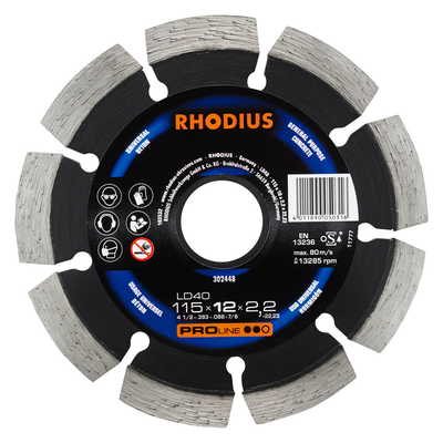 Διαμαντοδισκος rhodius ld40 115mm, , medium