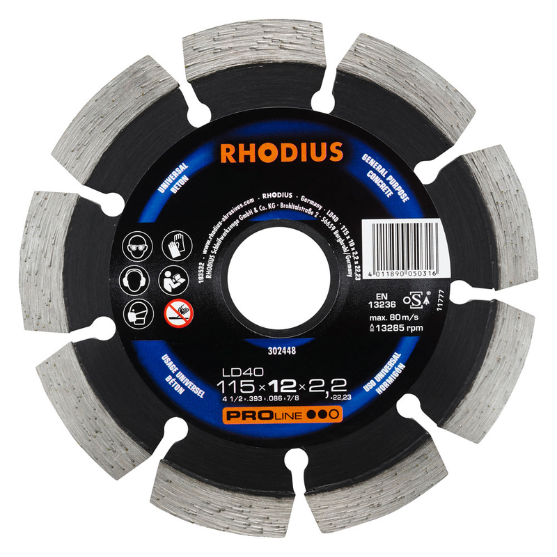 Product image: Διαμαντοδισκος rhodius ld40 115mm, , medium-null