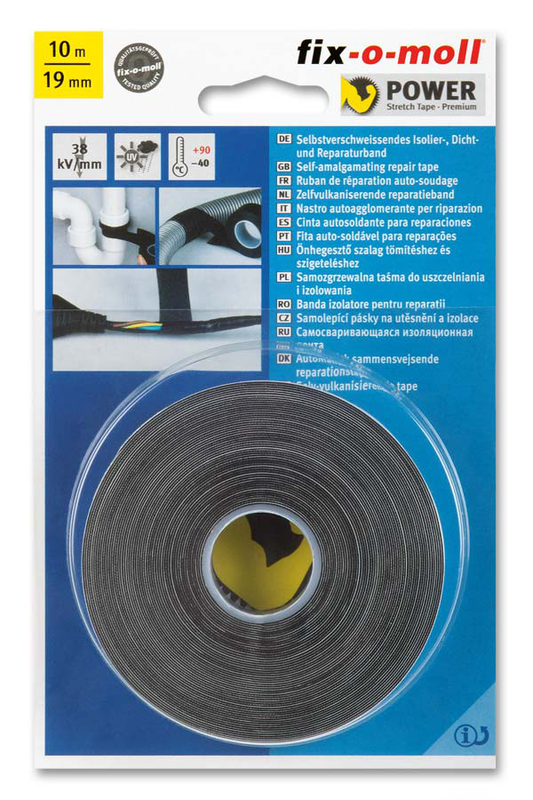 Fix-o-moll self-amalgamating repair tape 10mx19mm, , medium-null