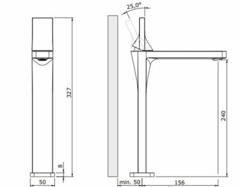 Line 42 long basin mixer, , medium image number null