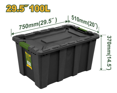 Plastic storage container 100l jadever, , medium