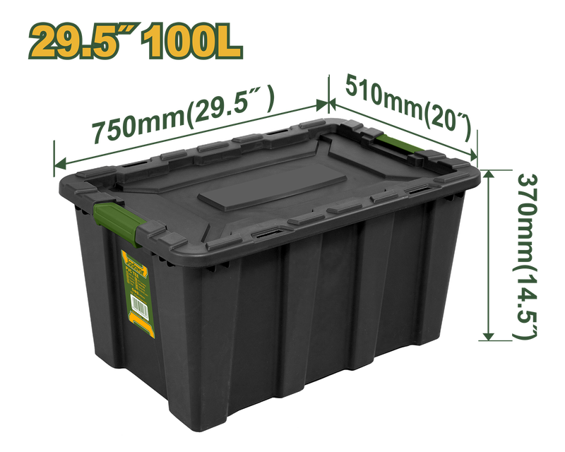 Plastic storage container 100l jadever, , medium-null
