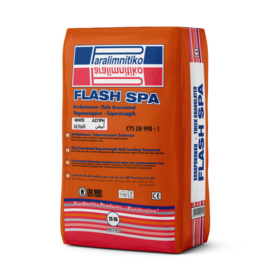 Paralimnitiko wall leveling compound flash spa coarse white 10kg, , medium