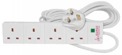 Mercury 4gang with surge protector 2.0m in polybag 430.009uk, , medium