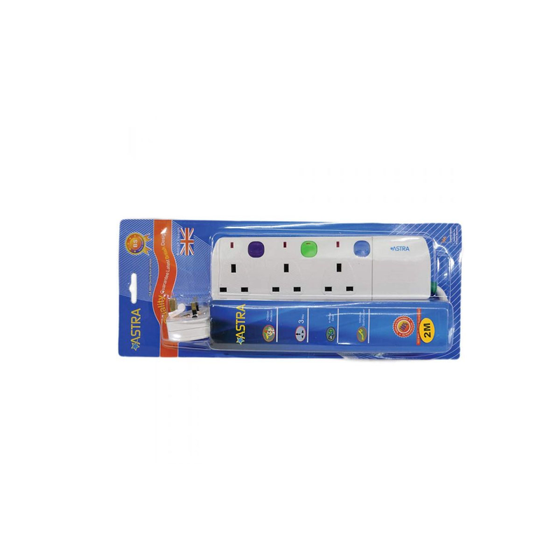 Astra power supply 3 sockets with switches 2m, , medium image number null