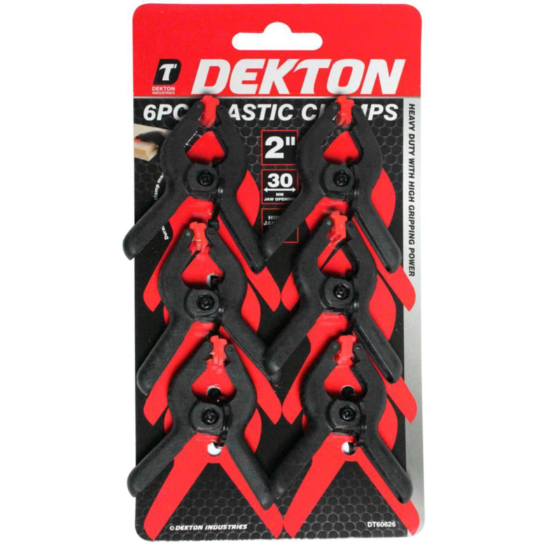 Product image: Τσιμπίδες ελατηρίου 2″, set 6 τεμαχίων, , medium-null
