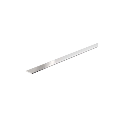 Flat profile aluminum 1000x20x2mm chrome, , medium