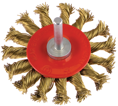 Pg brass twis wire wheel brush 75mm, , medium