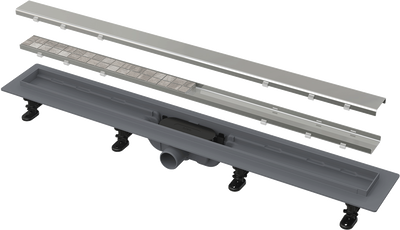 Alcadrain shower drain with an edge for two-sided grid 55cm