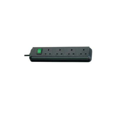 Brennenstuhl eco ext.4s black, Black, medium