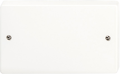 Svg white w1 2gang blank plate, , medium