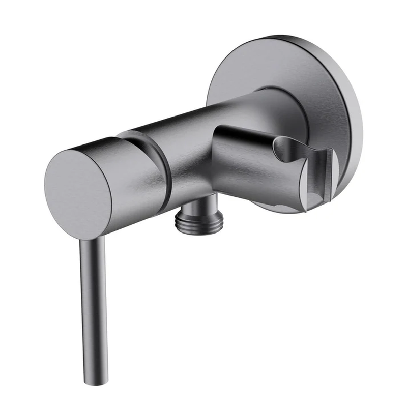 Product image: Toubkal brushed gunmetal concealed 2-way single-lever shower 1 function shattaf, , medium-null