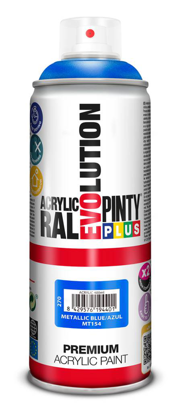 Acrylic spray metallic blue mt154 400ml, , medium-null