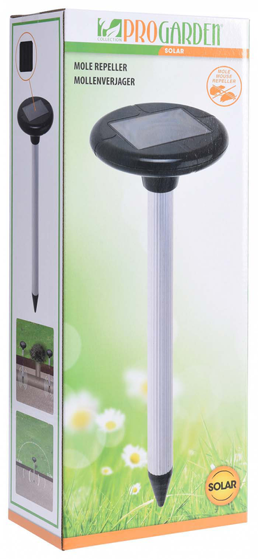 Pro garden mole repellent solar led 44.5 x 15.5 cm abs silver, , medium image number null