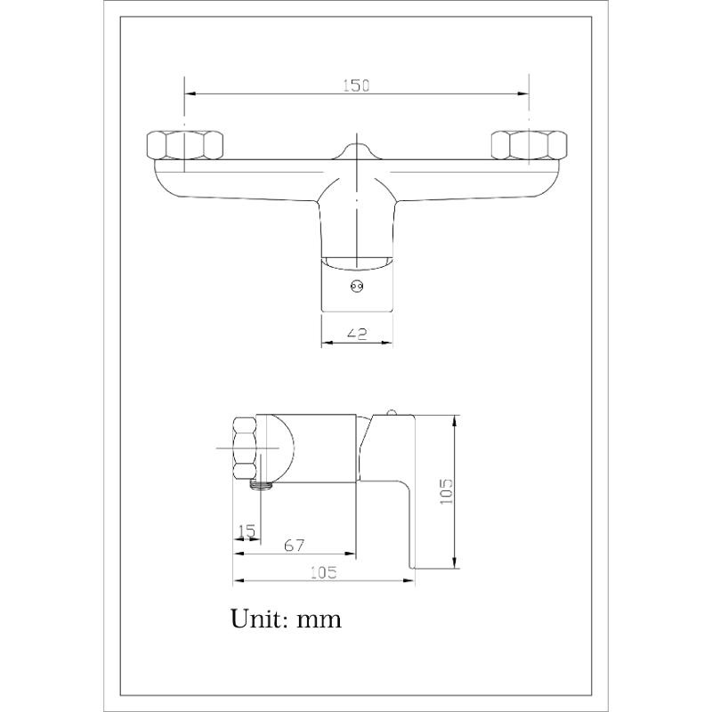 Product image: Pluie foss shower mixer - matte black, , medium-null