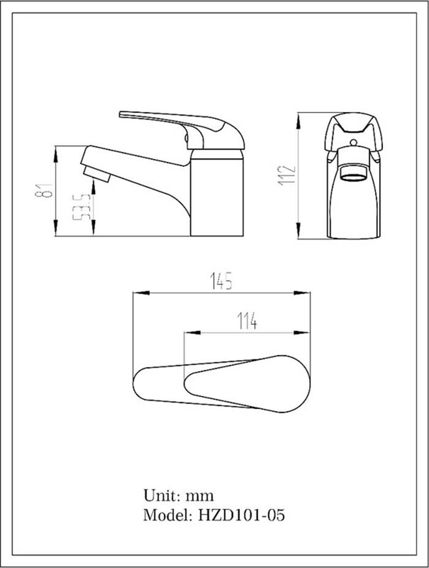 Hofer euromode wash basin mixer, , medium image number null