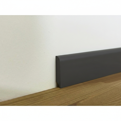 Polymer skirting 6cm - black, , medium