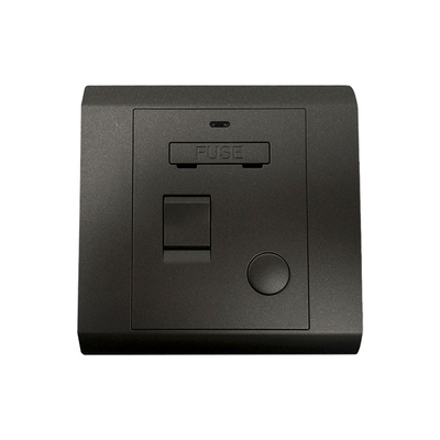Powerlink accessories 13a switch with neon + fuse black matte, , medium