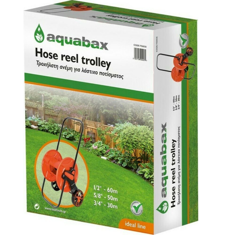 Bax τροχήλατη ανέμη ποτίσματος για λάστιχο έως 60m 1/2″, , medium-null