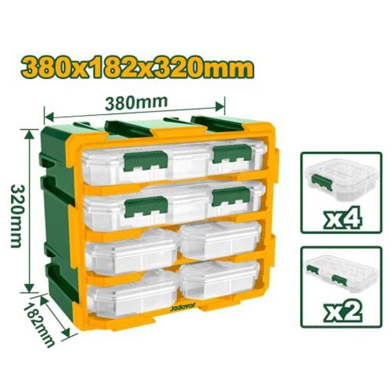 Product image: Jadever modular σετ αποθήκευτικών κουτιών 6 τμχ 38×18,2×32 cm, , medium-null