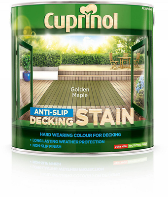Cuprinol golden maple ultra tough anti slip decking stain 2.5l, , medium