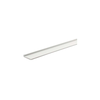 Profile j shape pvc 1000x15x13mm white, White, medium