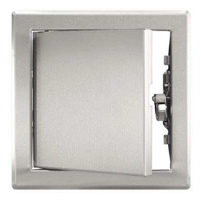 Europlast μεταλλικη πορτα κλικ 15x15cm - inox