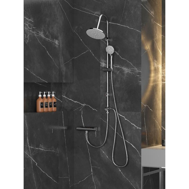 Idrobric shower system win stainless steel, , medium-null