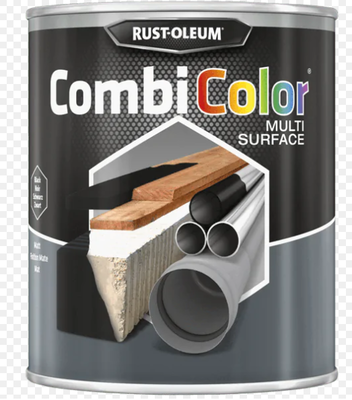 Multi surface black matt 750ml combicolor rustoleum