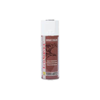 Eco service ferro antico acrylic enamel metallic antique spray 400ml light gray, Grey Ανοιχτο, medium