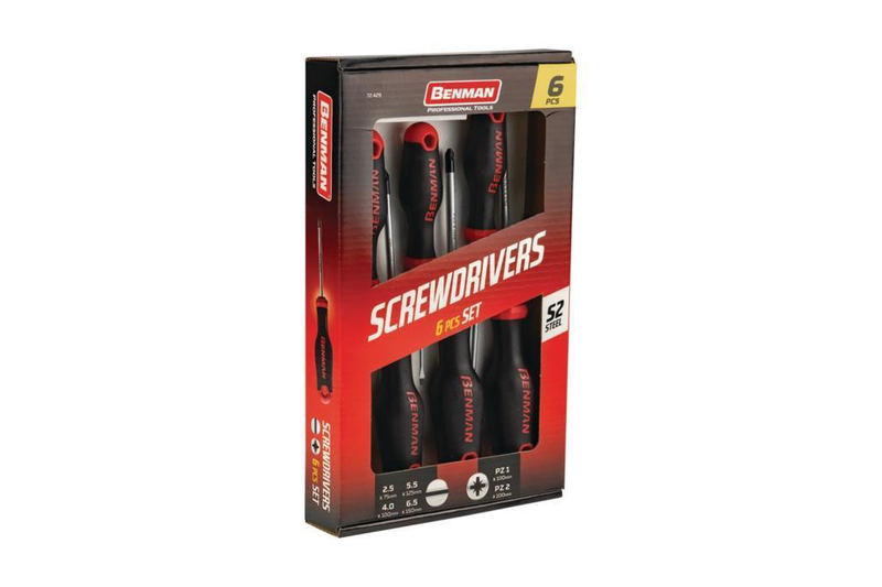 72429 - slotted & pozidriv screwdriver set (6 pcs) (171034)-null