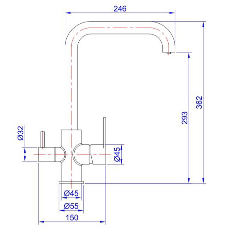 Product image: Pluie epos μιξερ τριπλης παροχης, , medium-null