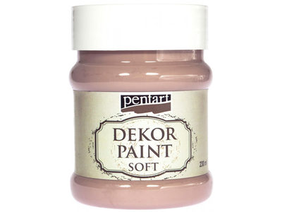 Pentart dekor paint soft 230ml milk-chokolate