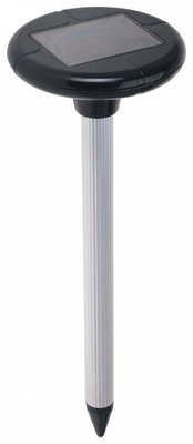 Pro garden mole repellent solar led 44.5 x 15.5 cm abs silver