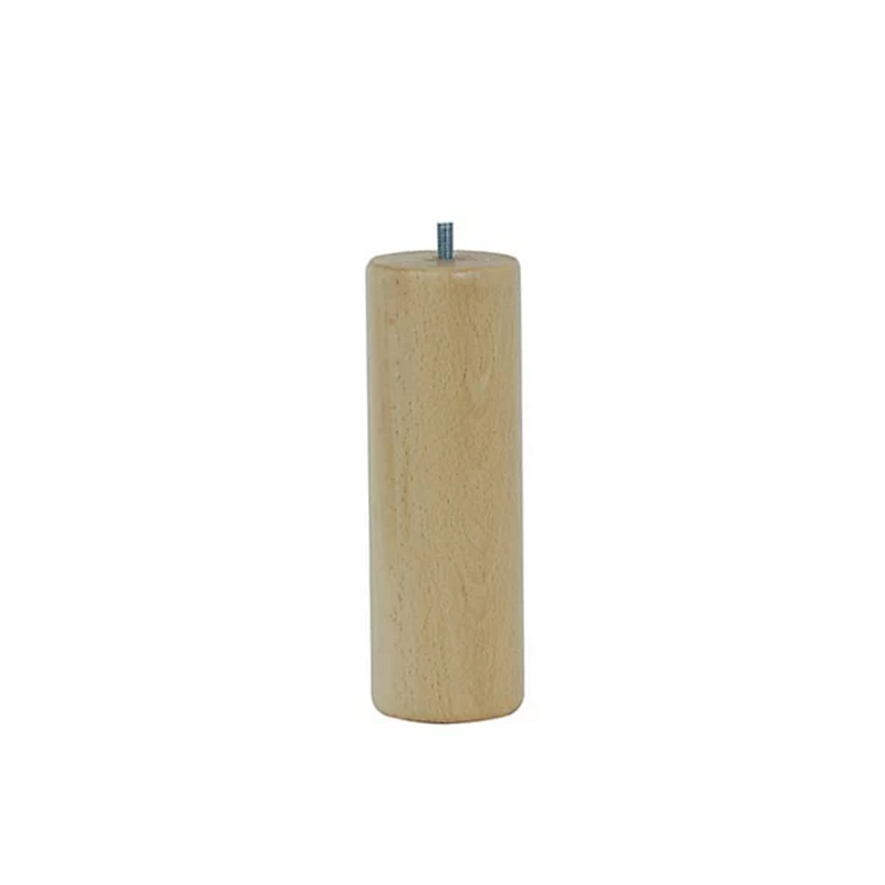 Furniture foot cylindrical 200x&phi;68mm wooden polished-null