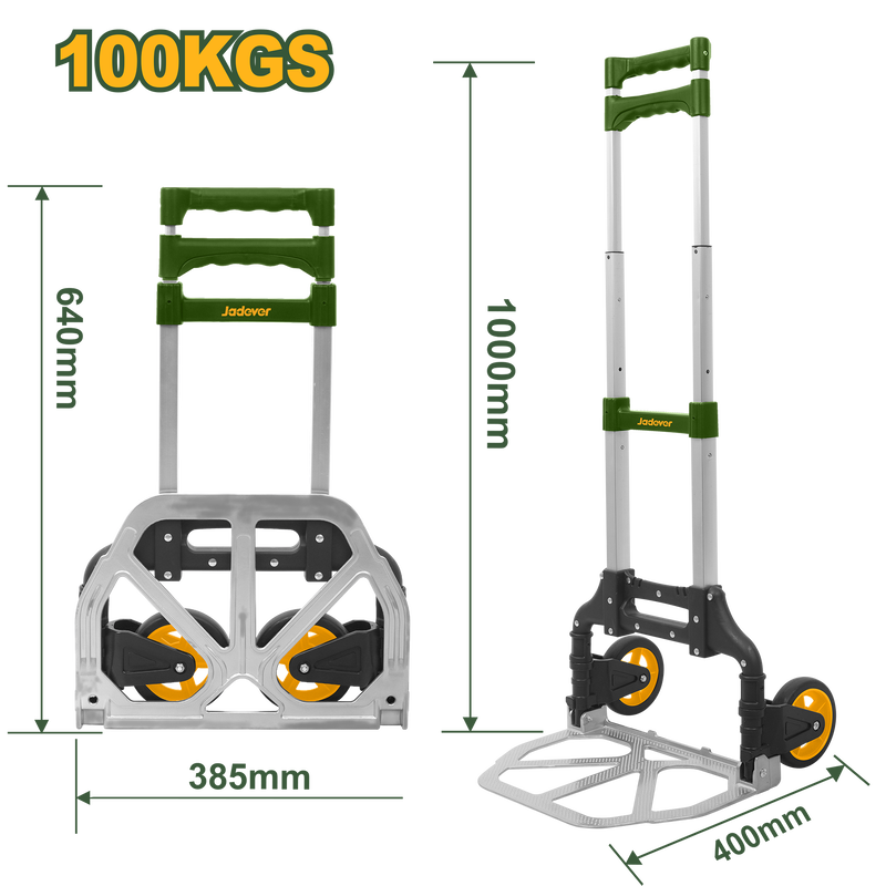 Product image: Foldable hand truck 100kg 125mm jadever, , medium-null