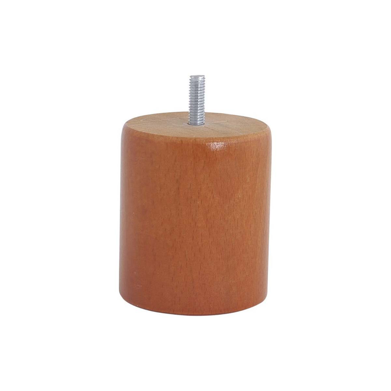 Furniture foot cylindrical 200x&phi;68mm wooden polished-null