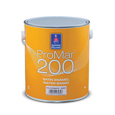 Sherwin-williams® promar® 200 satin enamel extra white 4l (water-based), , medium