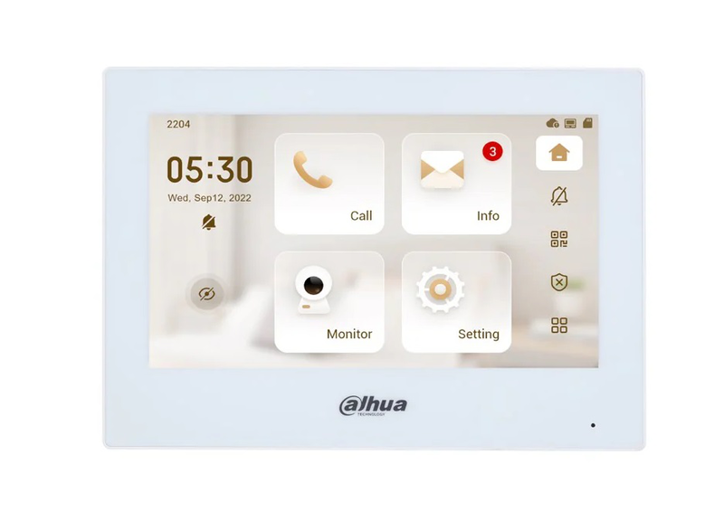 Dahua vd ip wireless doorphone monitor vth2621gw-wp (white), , medium-null