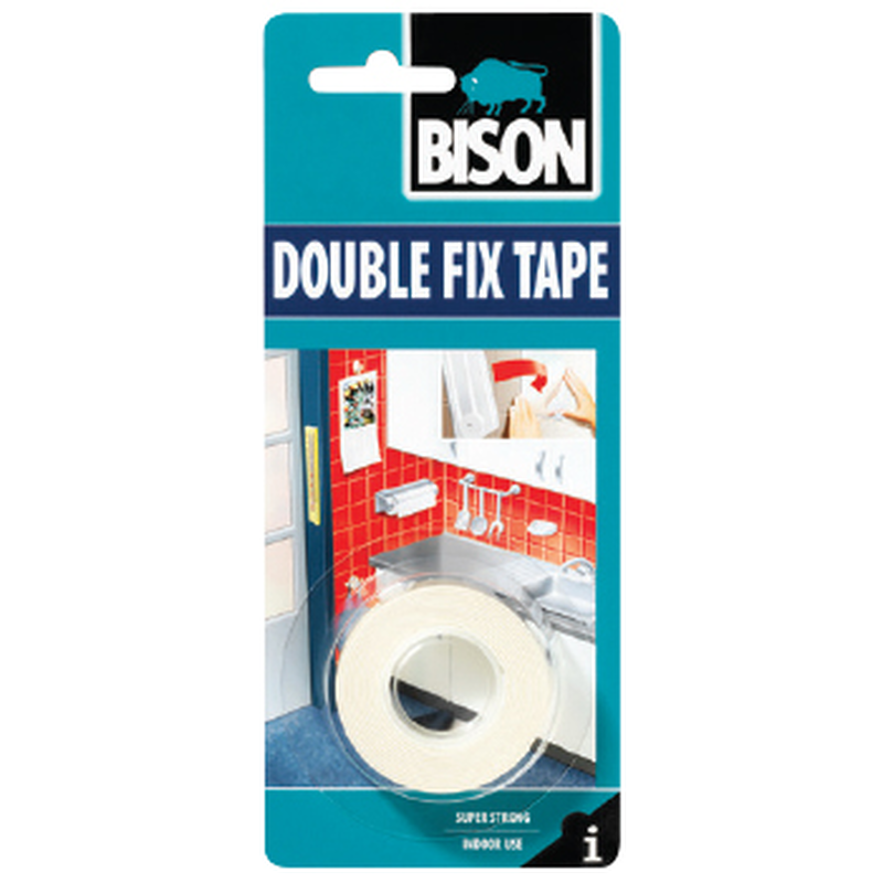 Bison double fix tape 19mmx1.5mm, , medium image number null