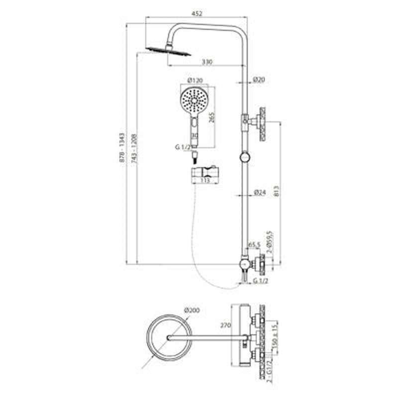 Era gold shower column-null