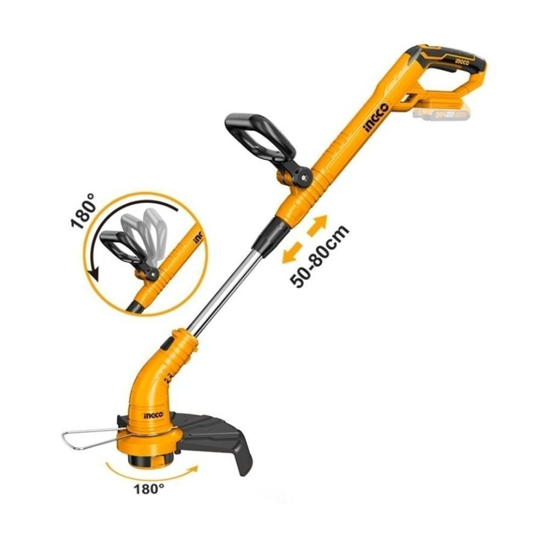 Product image: Ingco χορτοκοπτικό μπαταρίας ώμου / χειρός 20v, , medium-null