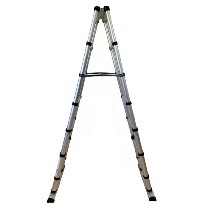 Telescopic ladder double 6+6 steps 2.05 m, , medium-null