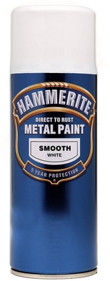 Hammerite smoothrite aero white spray 400ml, , medium