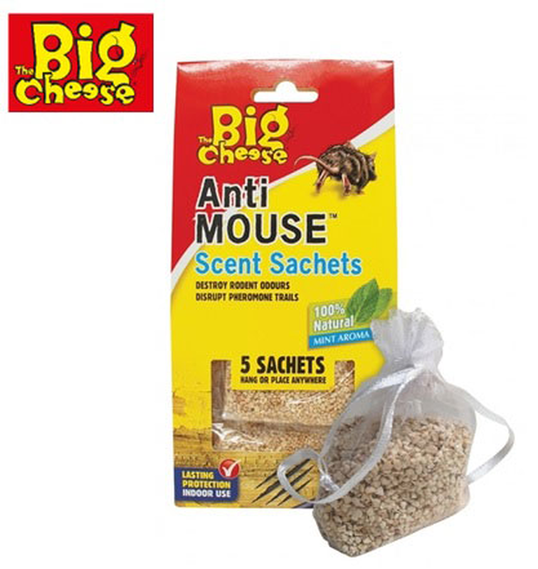 Product image: Big cheese 5pcs mint anti mouse scent sachets, , medium-null