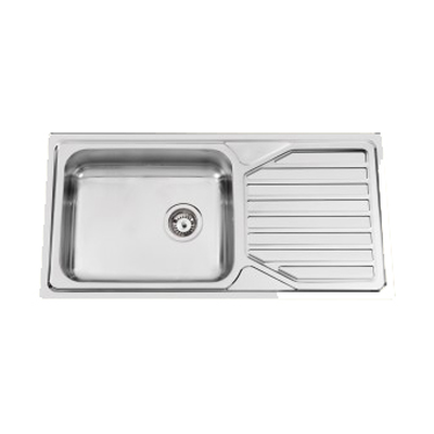 Rodi okio plus 105 sink with overflow outlet and syphone 1000x500mm s/s, , medium